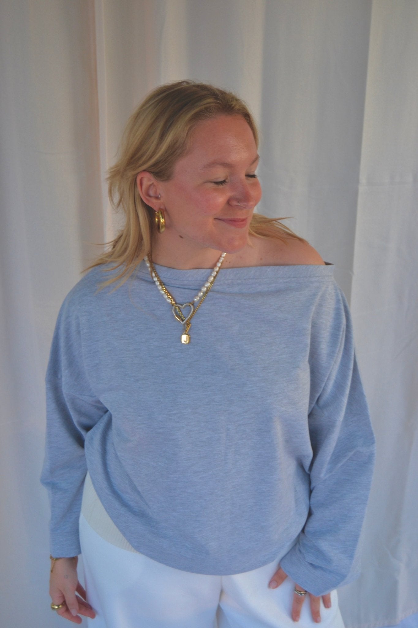 SUNSET SWEATER GREY - WHERE'ELS