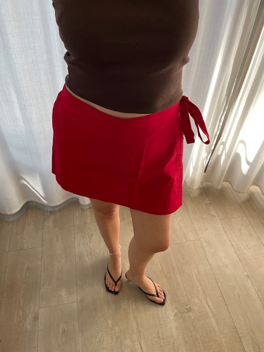SUMMER SKORT RED