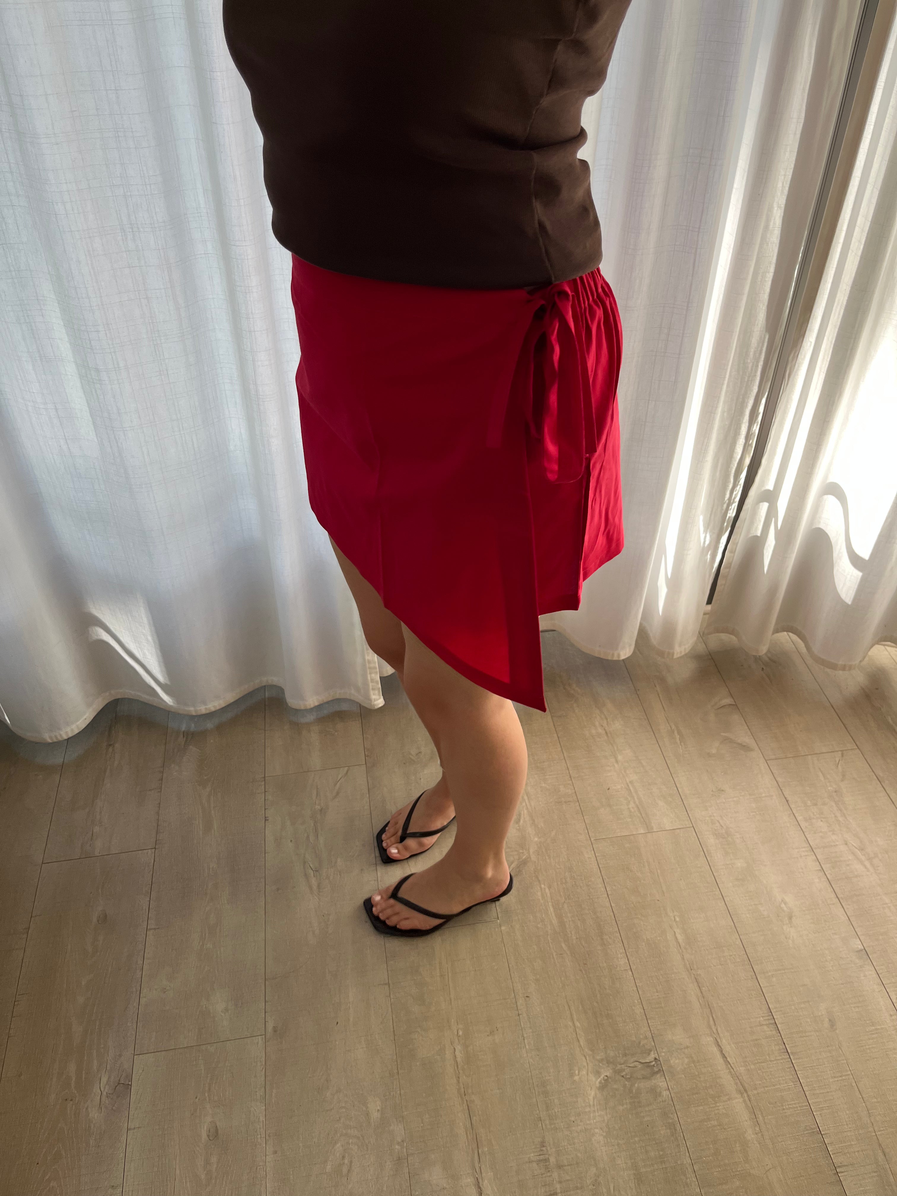 SUMMER SKORT RED