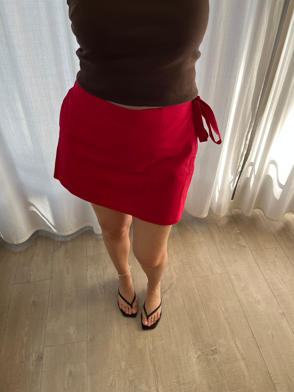 SUMMER SKORT RED