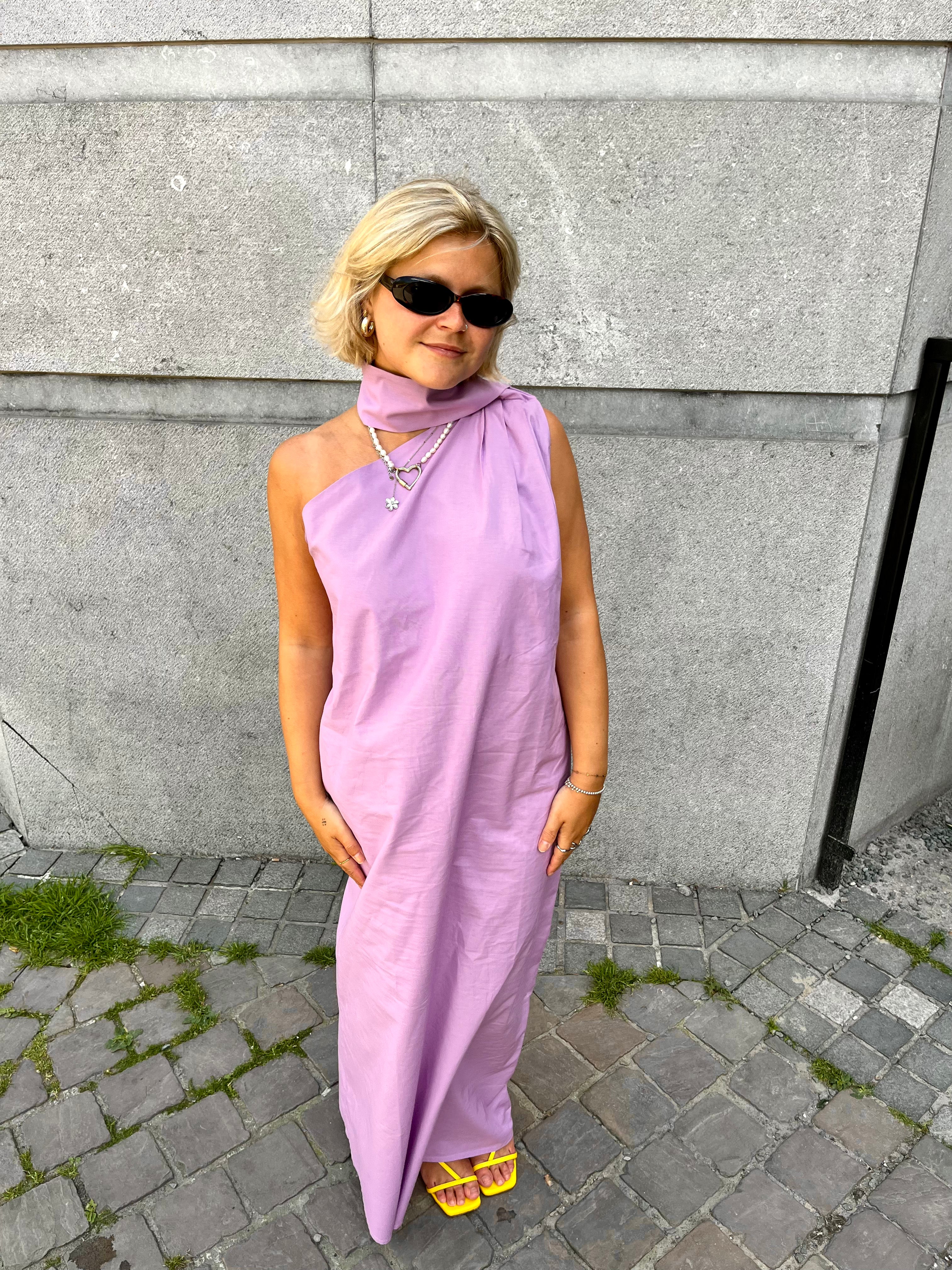 OFF-THE-SHOULDER DRESS LAVENDER
