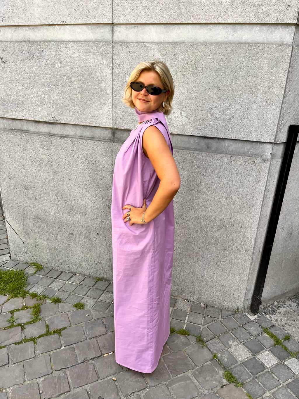 OFF-THE-SHOULDER DRESS LAVENDER