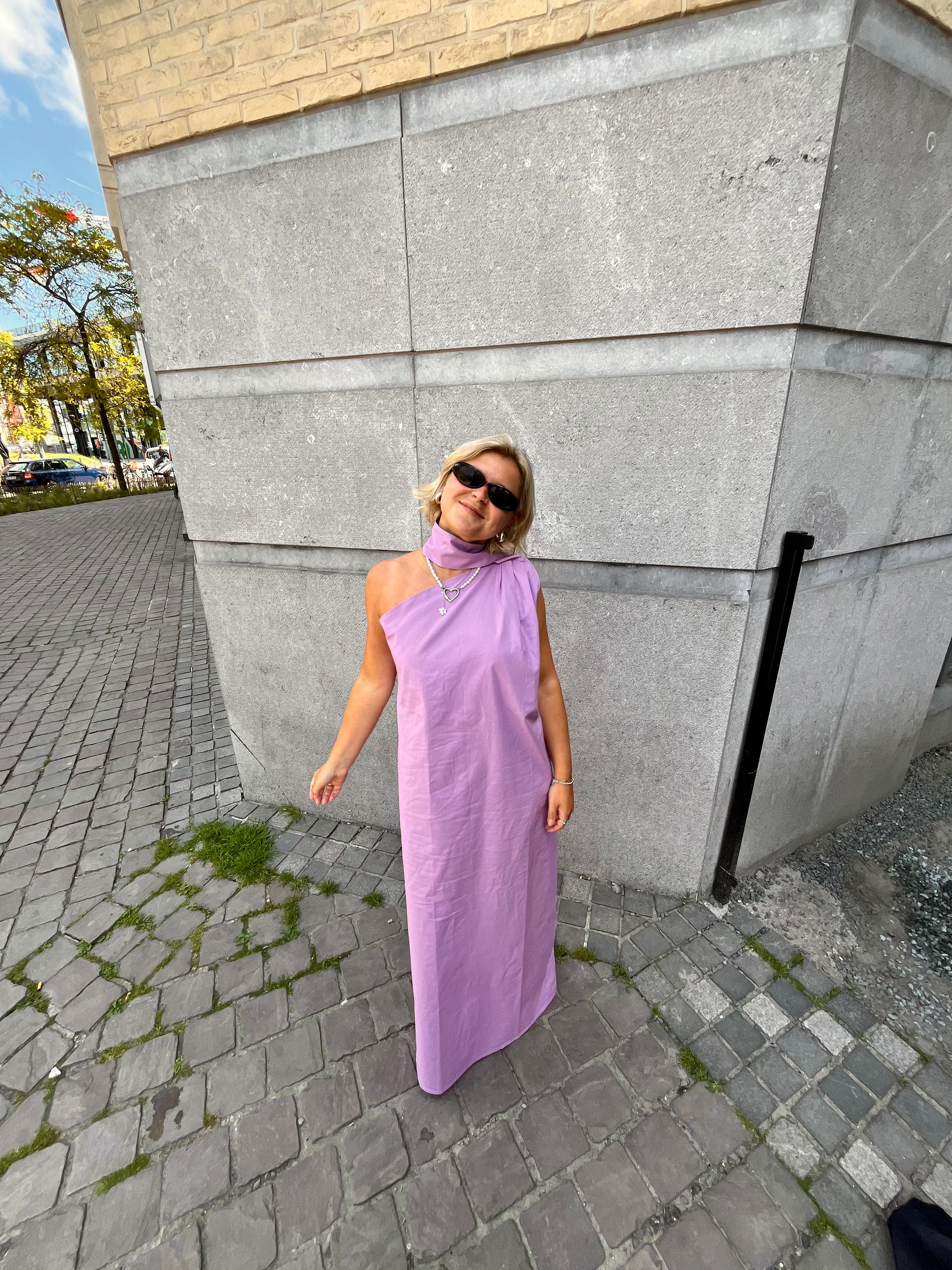 OFF-THE-SHOULDER DRESS LAVENDER