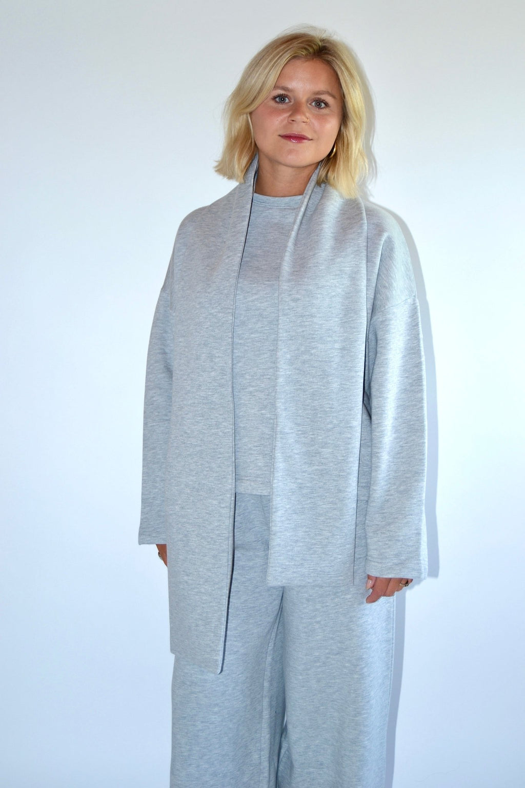 COMING SOON - EASY SET SWEATER & SCARF - GREY - WHERE'ELS
