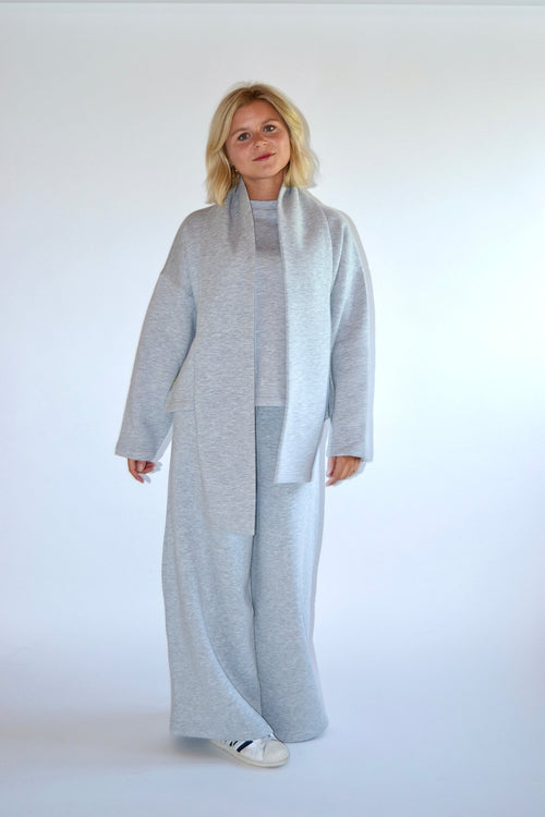 COMING SOON - EASY SET SWEATER & SCARF - GREY - WHERE'ELS