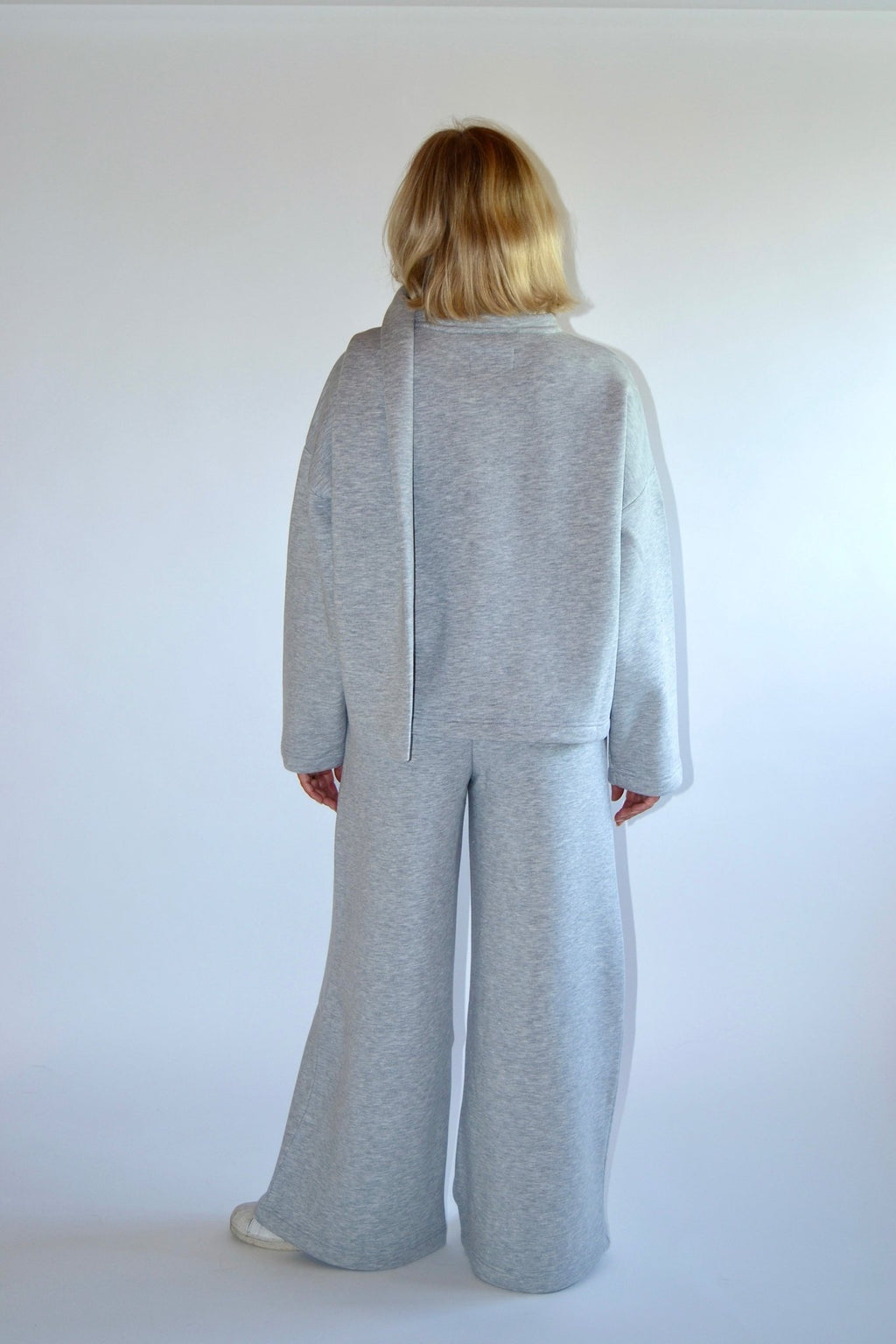 COMING SOON - EASY SET SWEATER & SCARF - GREY - WHERE'ELS