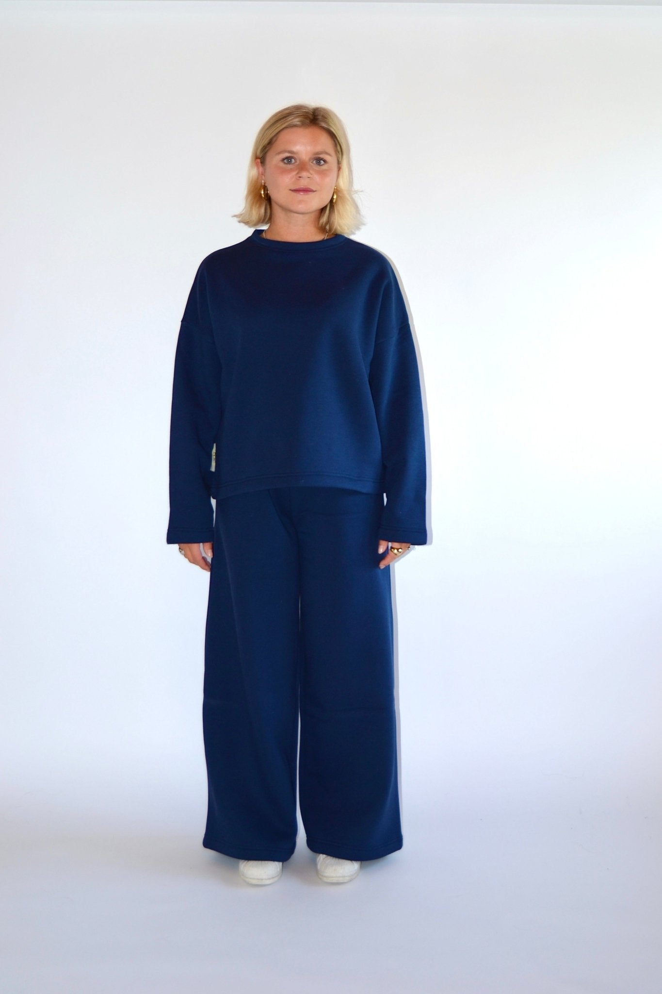 COMING SOON - EASY SET SWEATER & SCARF - NAVY - WHERE'ELS