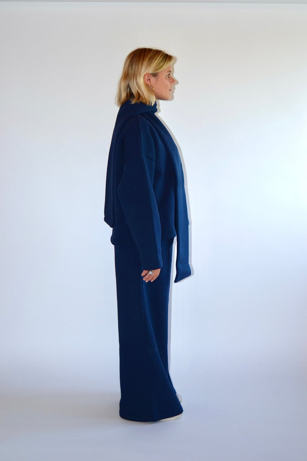 COMING SOON - EASY SET SWEATER & SCARF - NAVY - WHERE'ELS