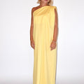 OFF-THE-SHOULDER DRESS BUTTER YELLOW