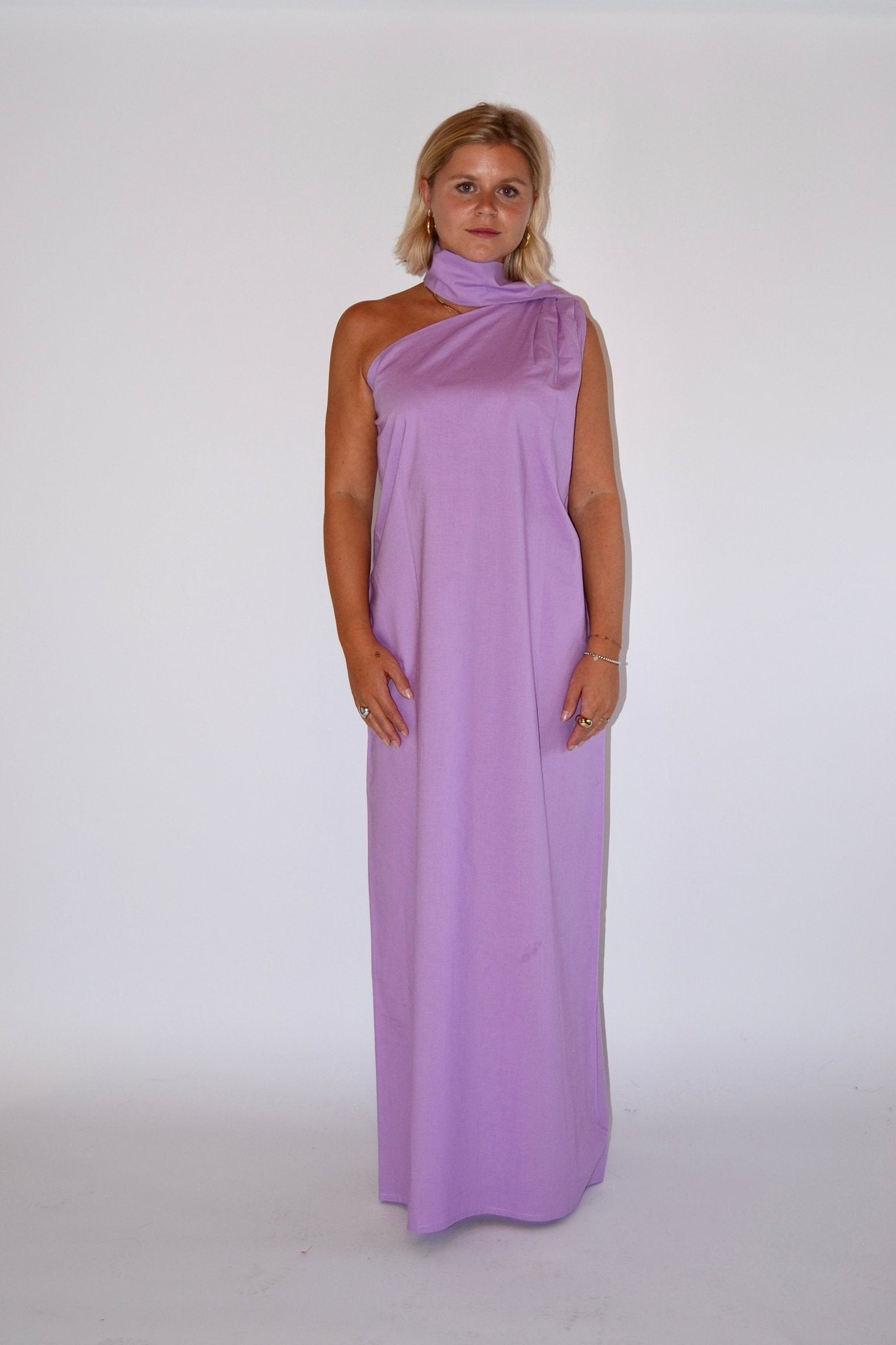 OFF - THE - SHOULDER DRESS LAVENDER - WHERE'ELS