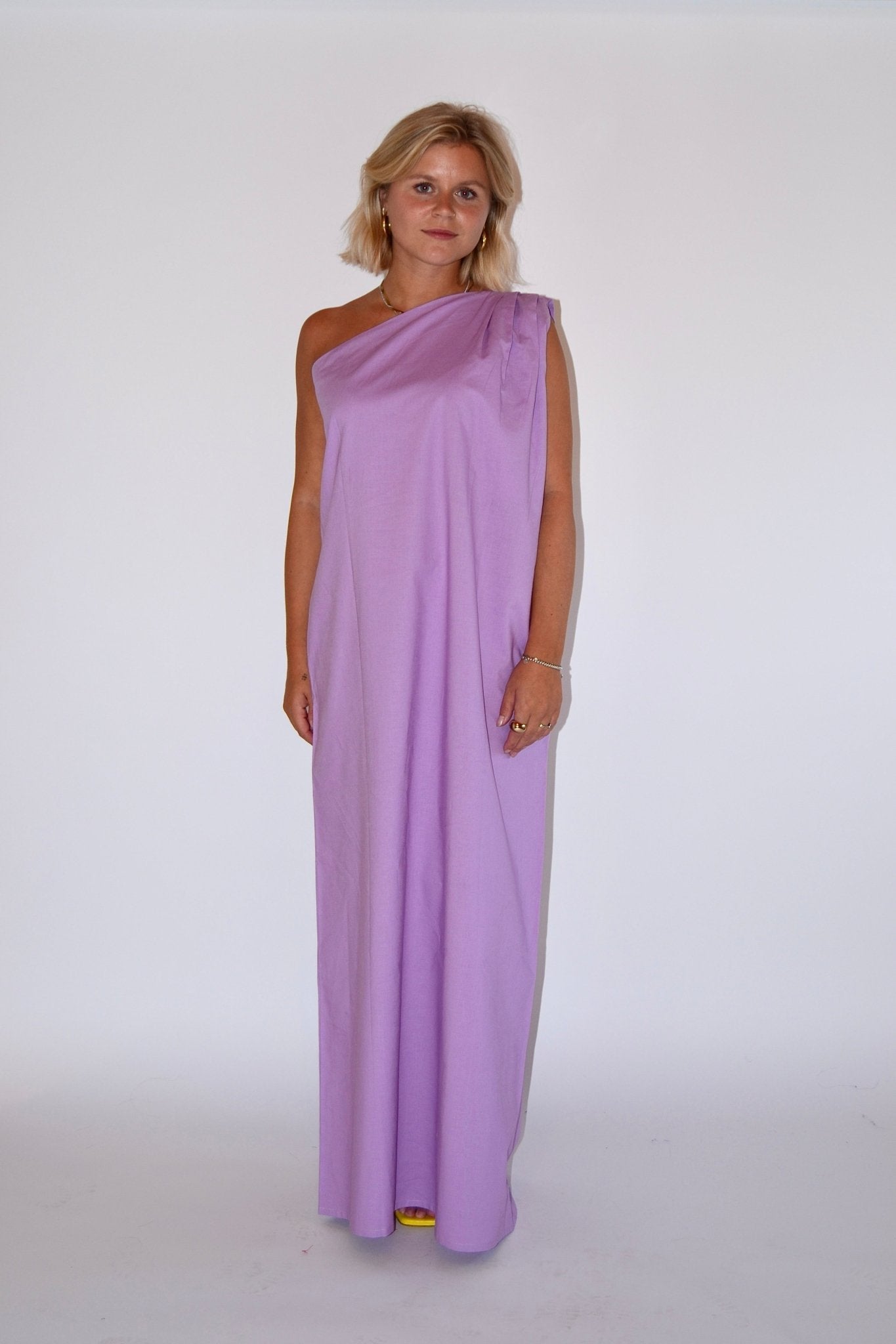 OFF - THE - SHOULDER DRESS LAVENDER - WHERE'ELS