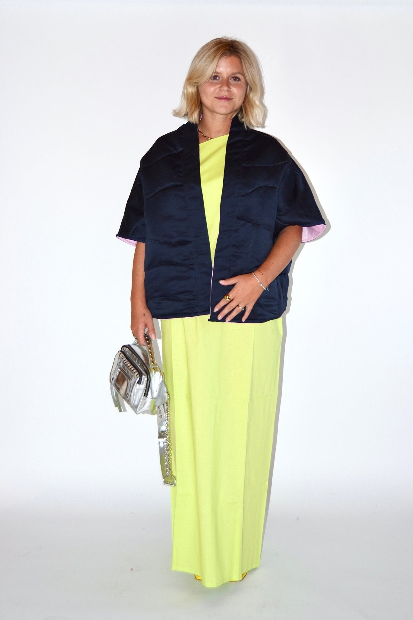 OFF - THE - SHOULDER DRESS LIME GREEN - WHERE'ELS