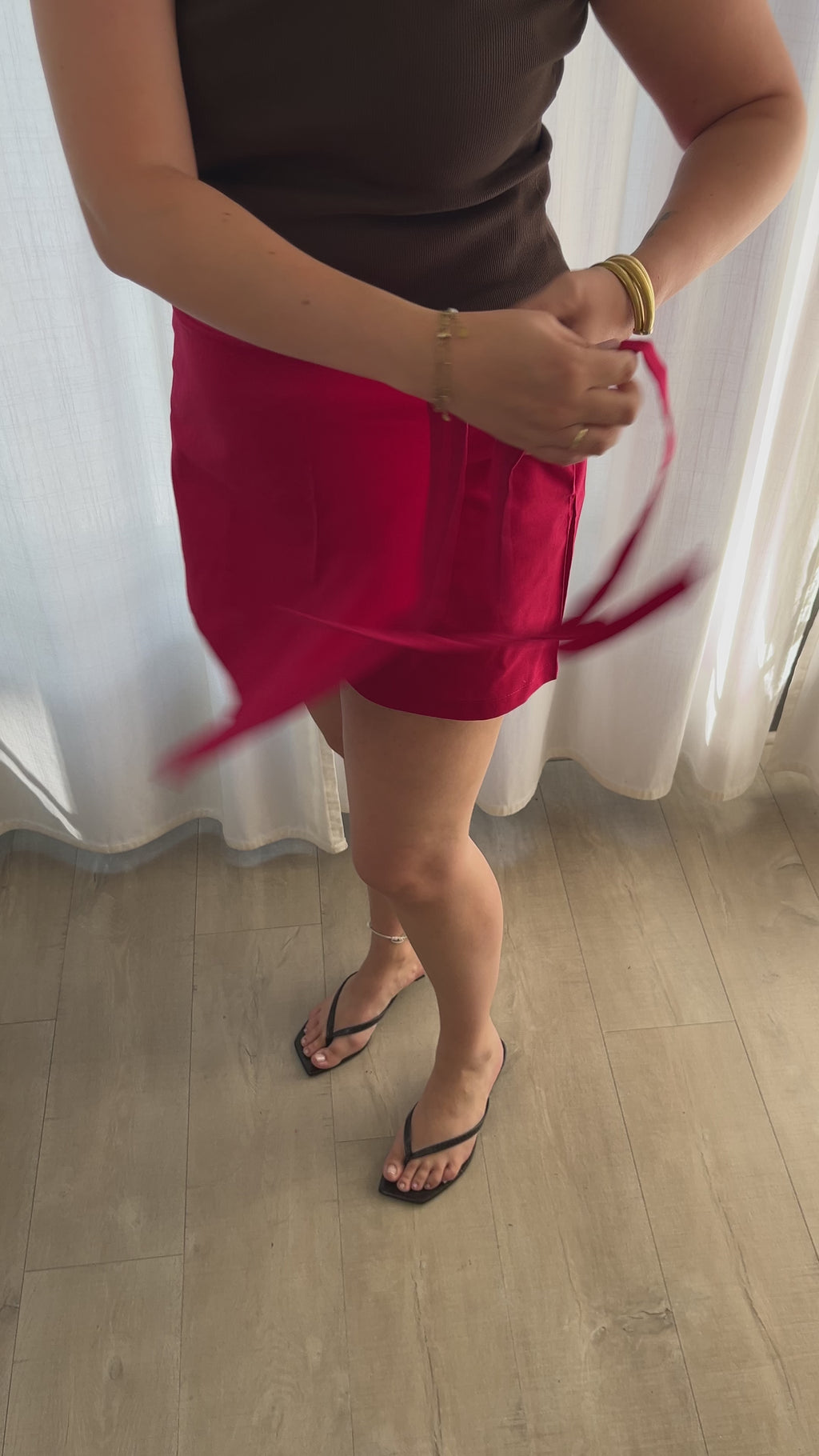 SUMMER SKORT RED
