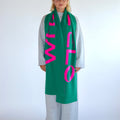 SCARF GREEN/PINK