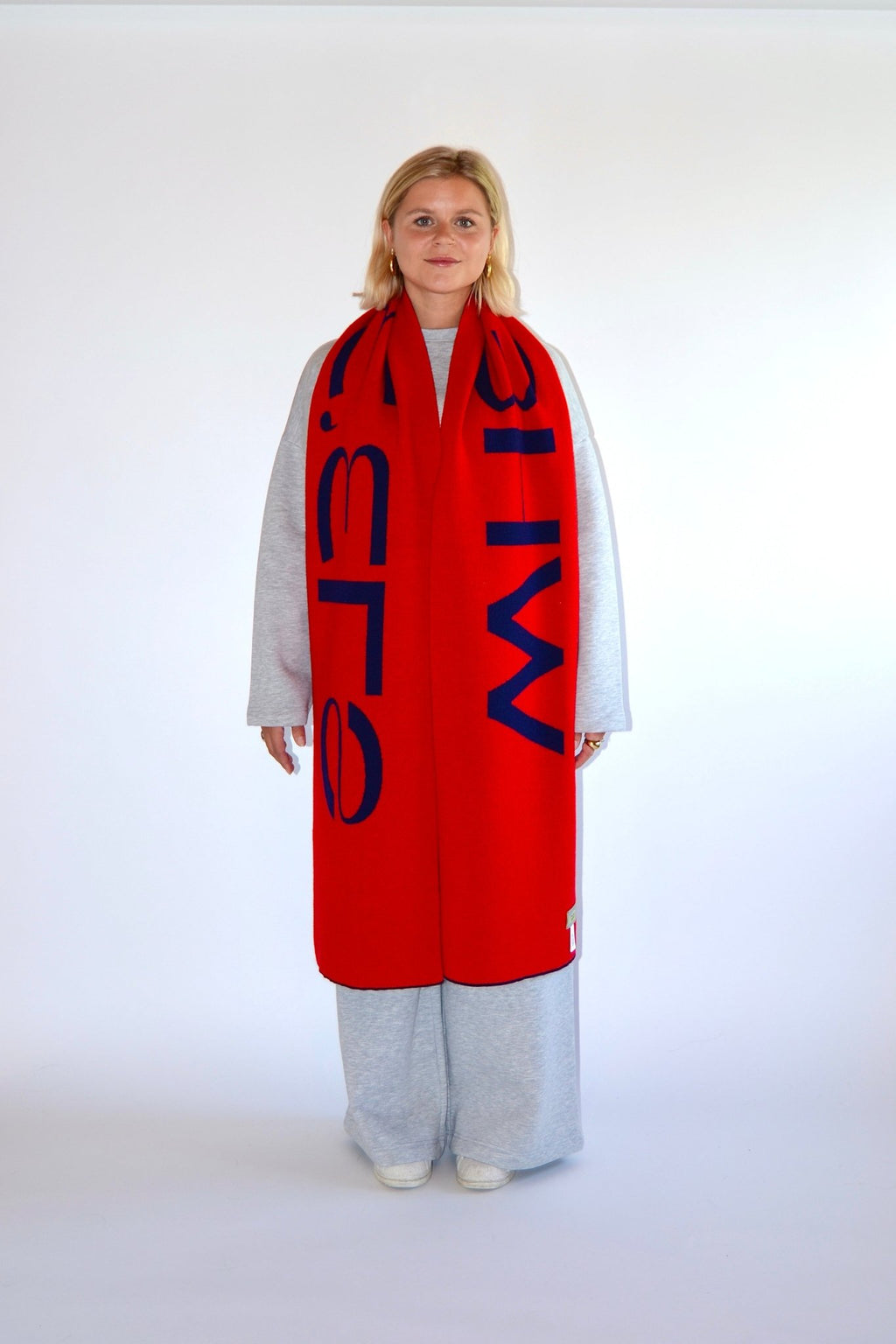 SCARF RED/NAVY - WHERE'ELS