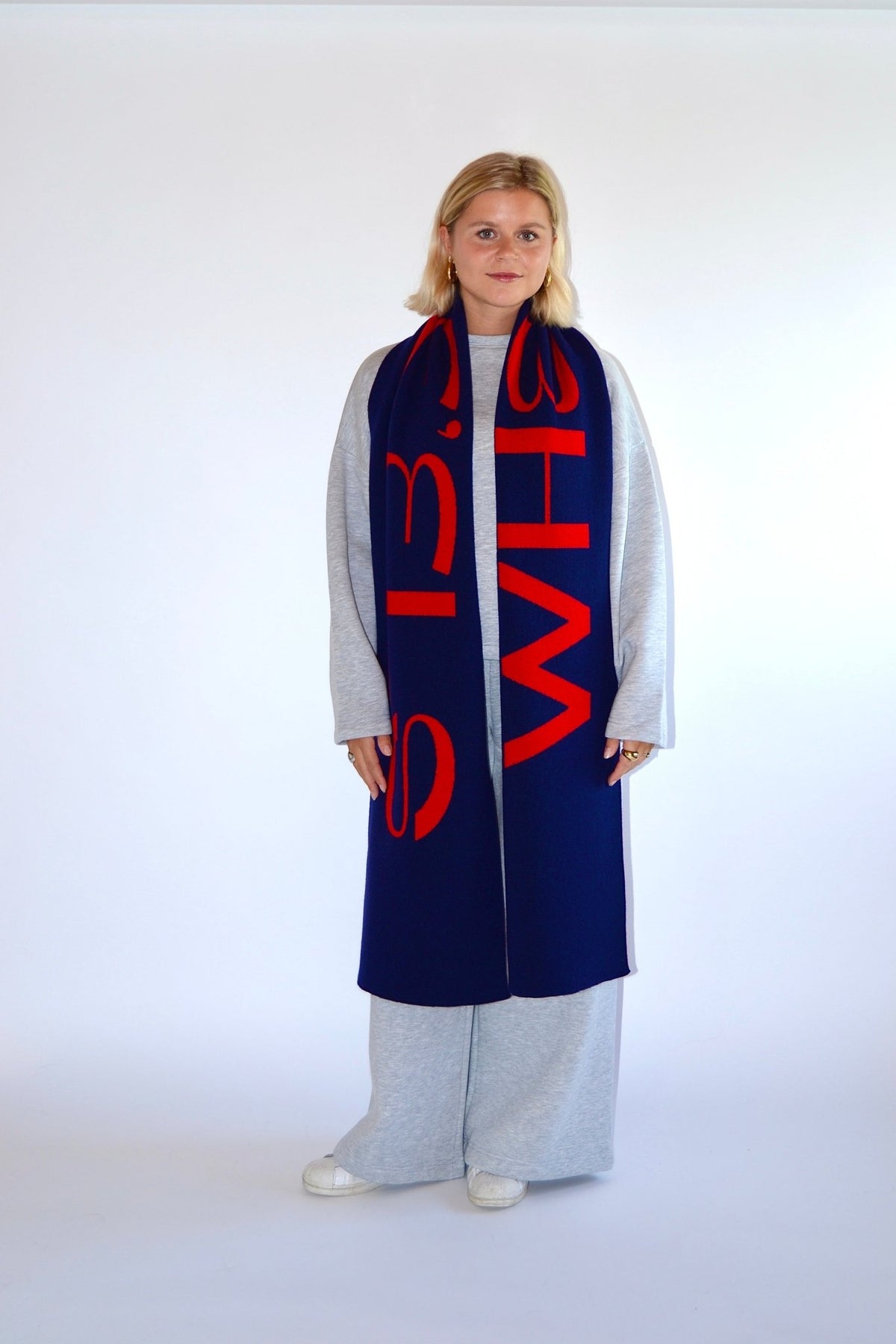 SCARF RED/NAVY - WHERE'ELS