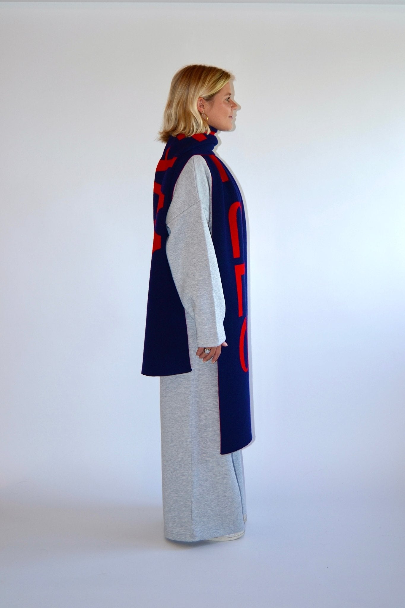 SCARF RED/NAVY - WHERE'ELS