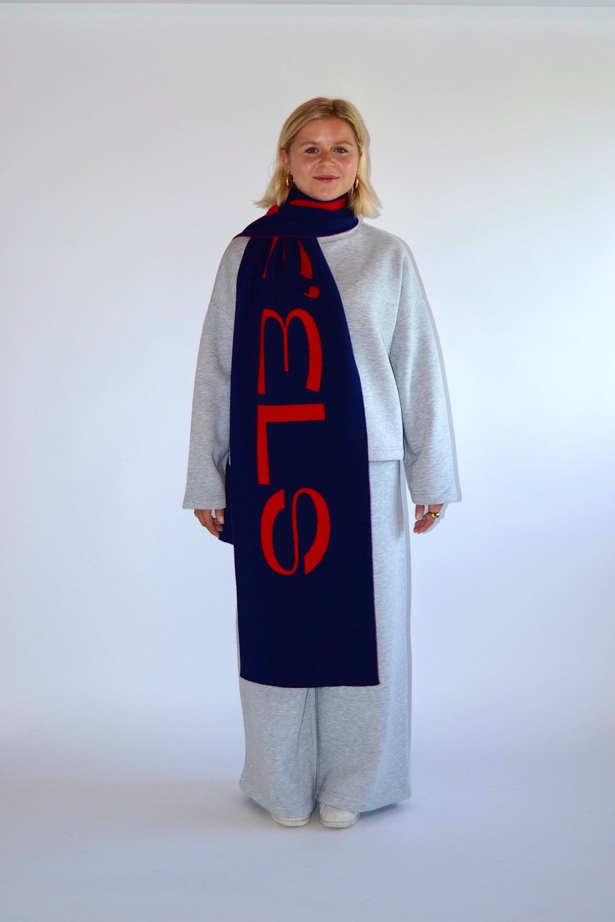 SCARF RED/NAVY - WHERE'ELS