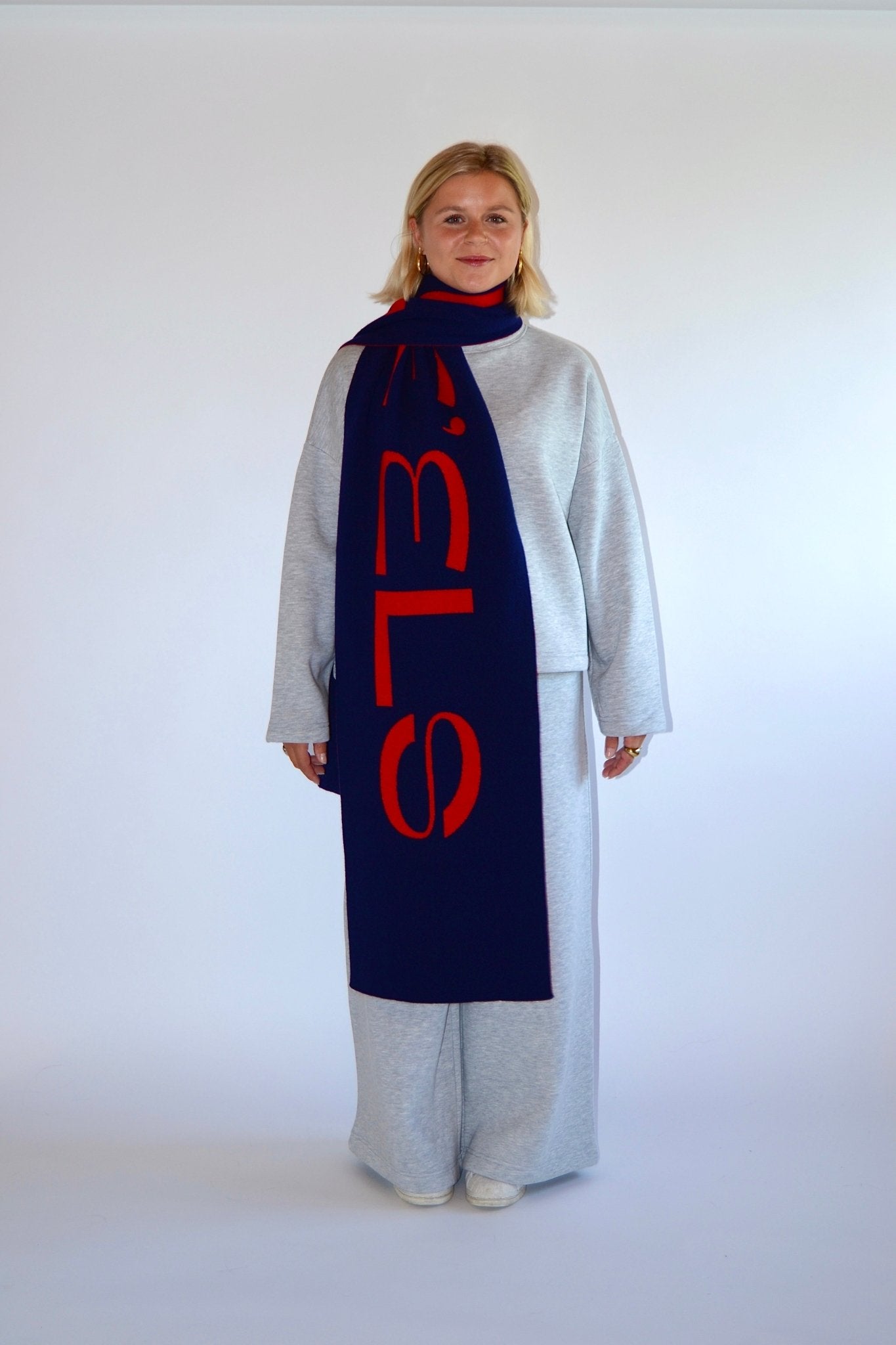 SCARF RED/NAVY - WHERE'ELS