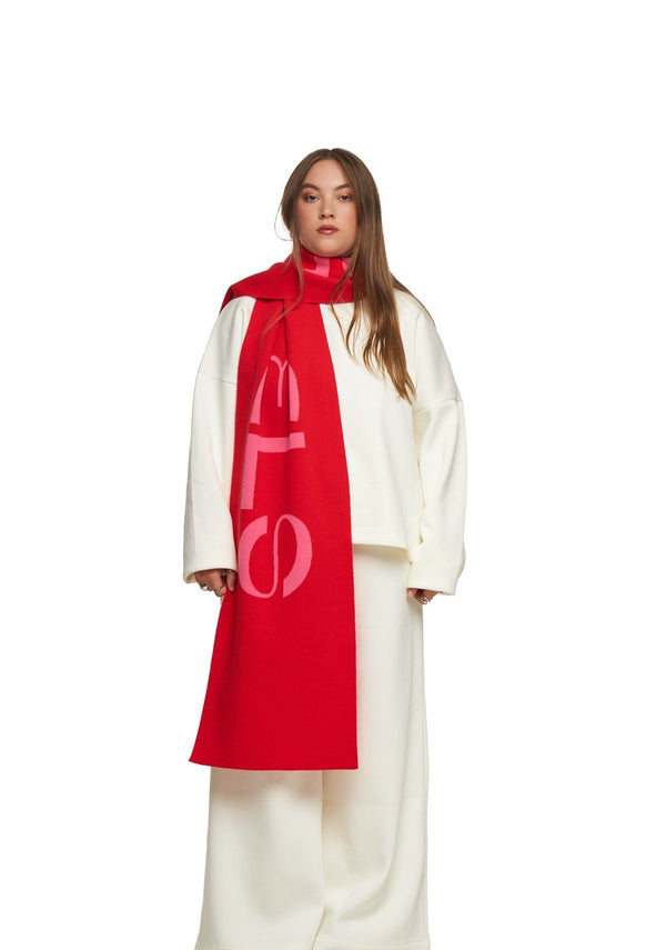 SCARF RED/PINK - WHERE'ELS