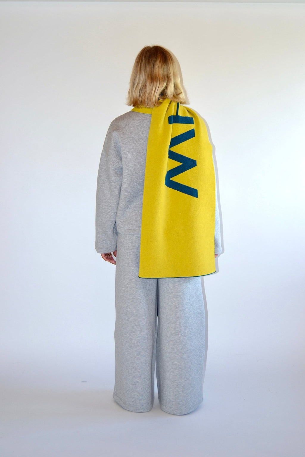 SCARF YELLOW/BLUE - WHERE'ELS