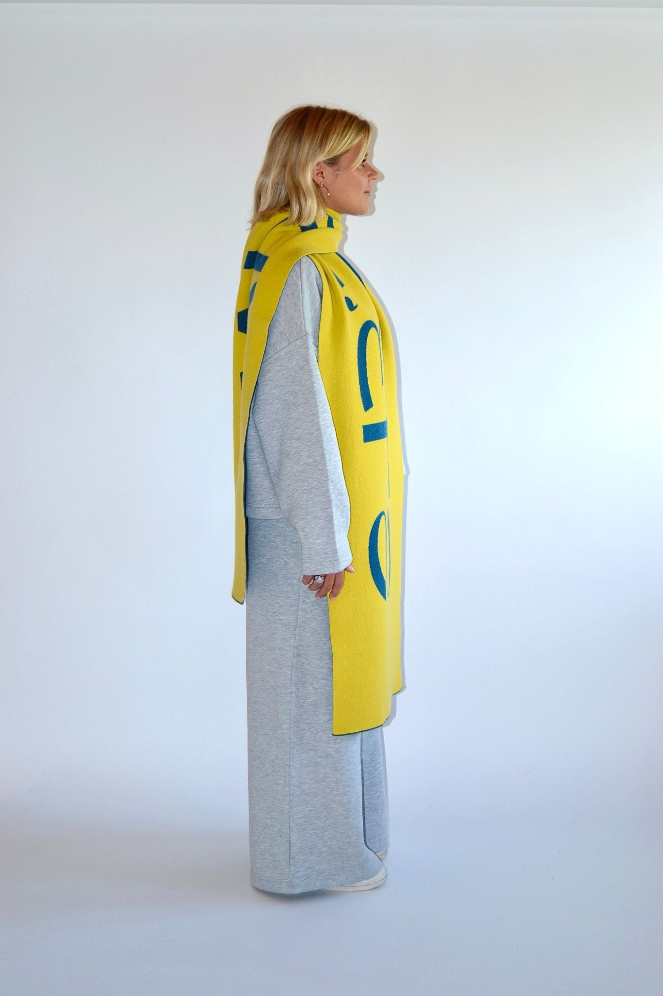 SCARF YELLOW/BLUE - WHERE'ELS