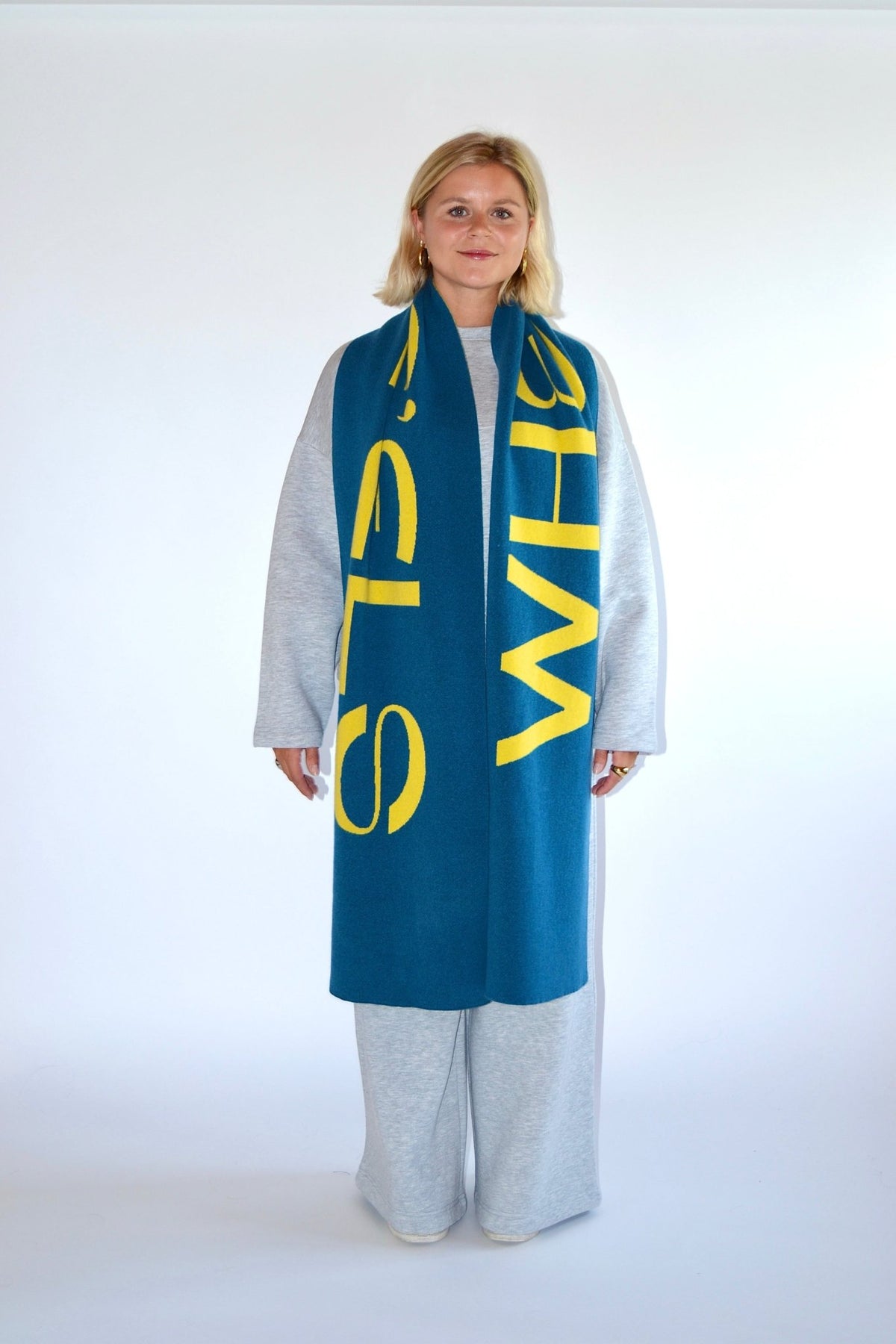 SCARF YELLOW/BLUE - WHERE'ELS