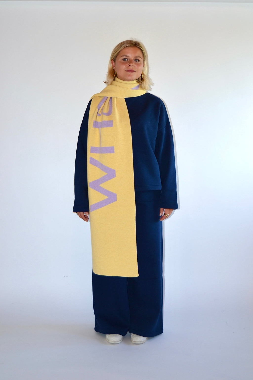 SCARF YELLOW/LILA - WHERE'ELS