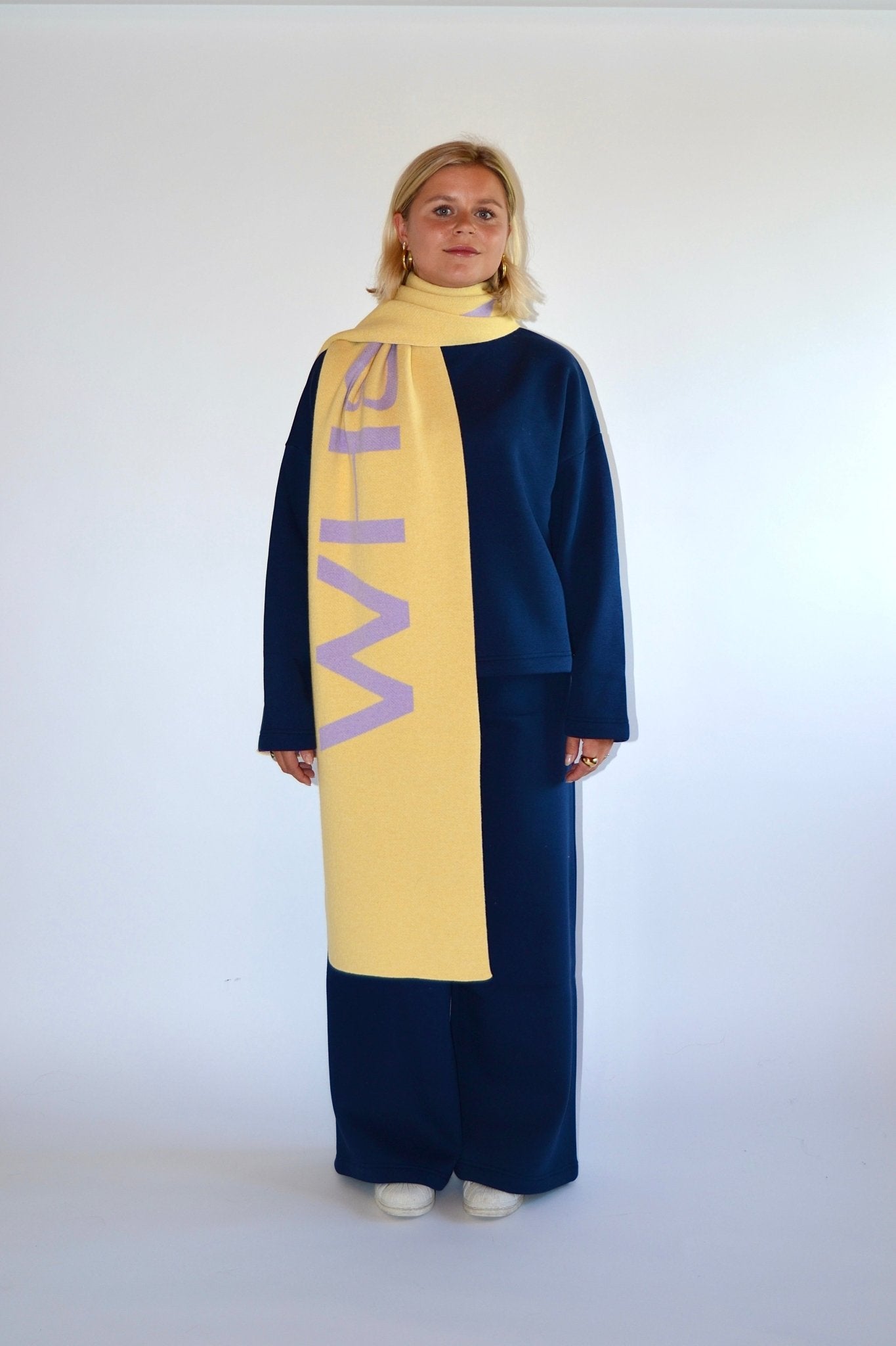 SCARF YELLOW/LILA - WHERE'ELS