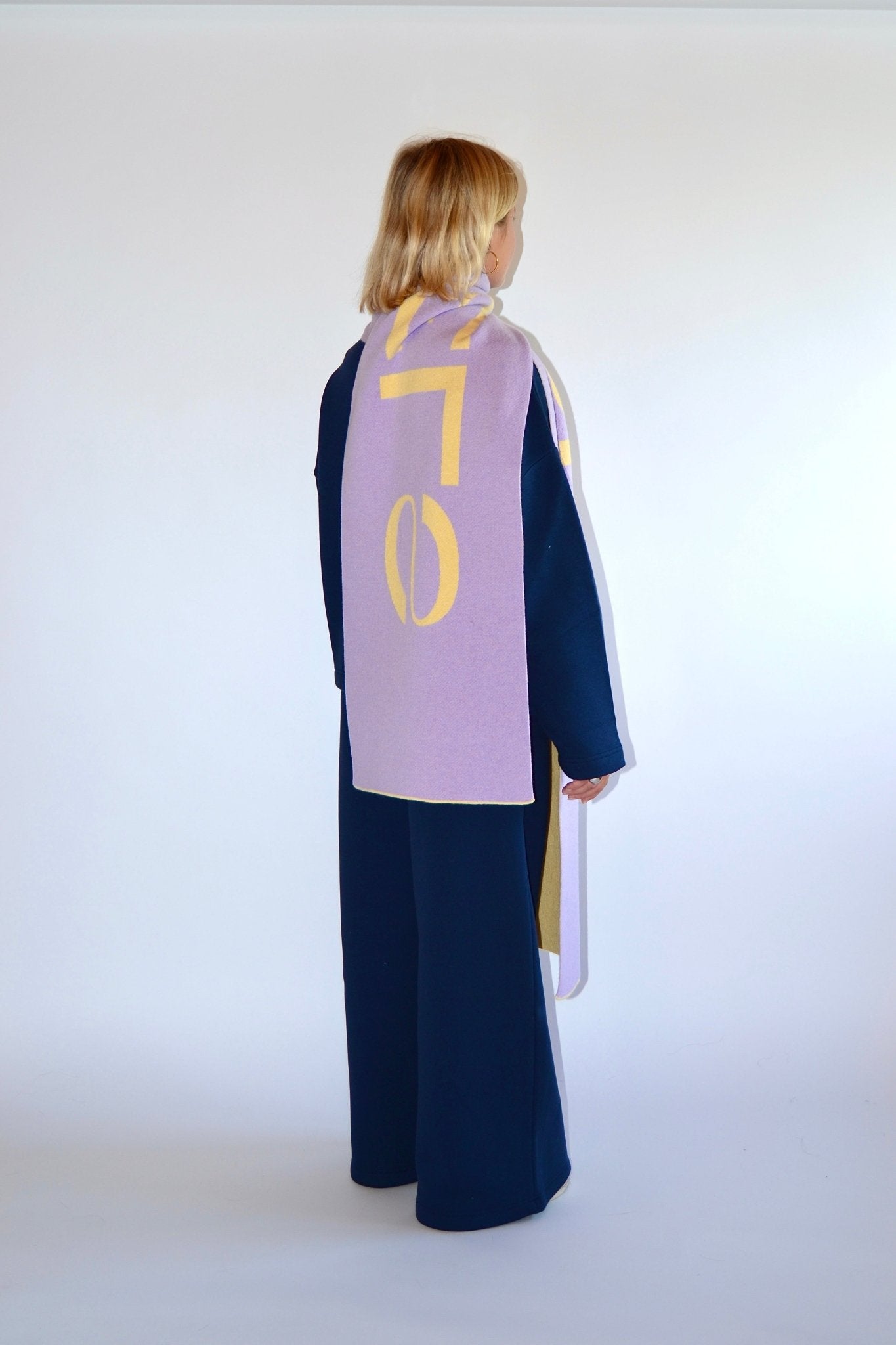 SCARF YELLOW/LILA - WHERE'ELS