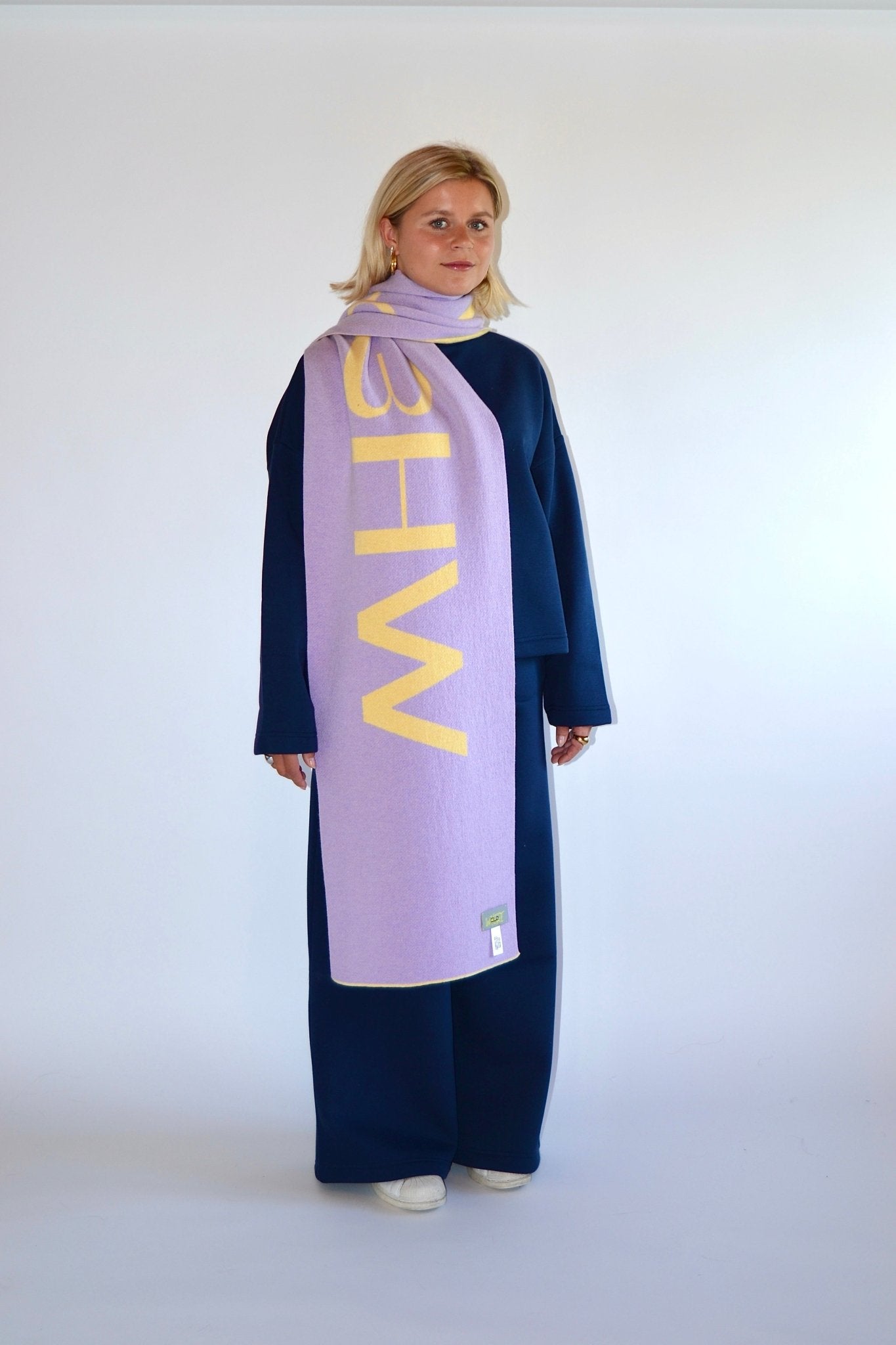 SCARF YELLOW/LILA - WHERE'ELS