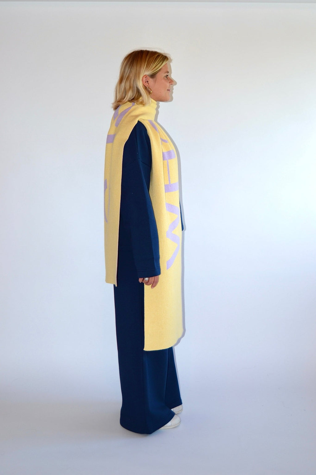 SCARF YELLOW/LILA - WHERE'ELS