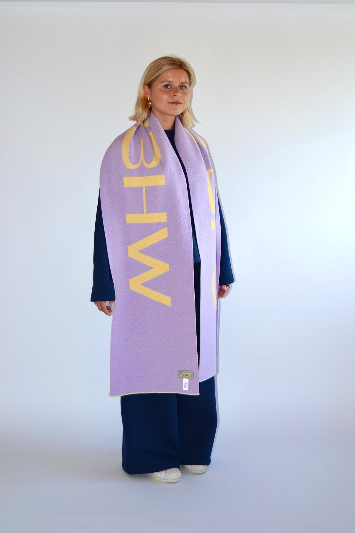 SCARF YELLOW/LILA - WHERE'ELS