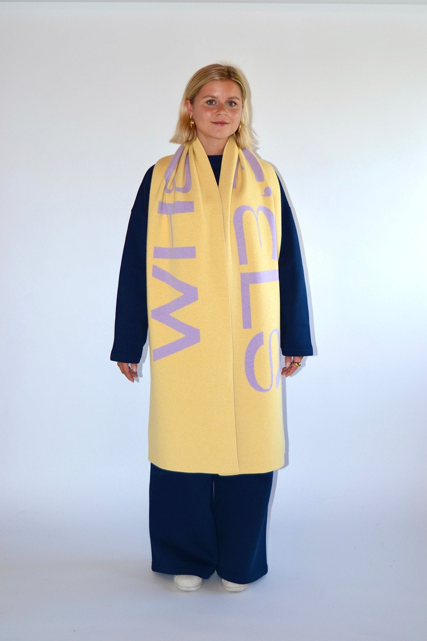 SCARF YELLOW/LILA - WHERE'ELS