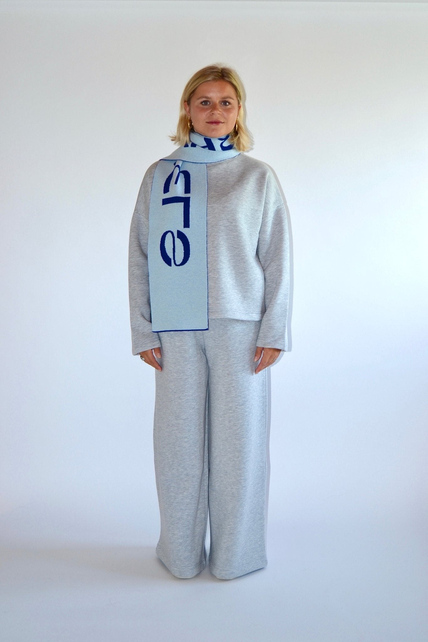 SMALL SCARF BLUE/LIGHT BLUE - WHERE'ELS