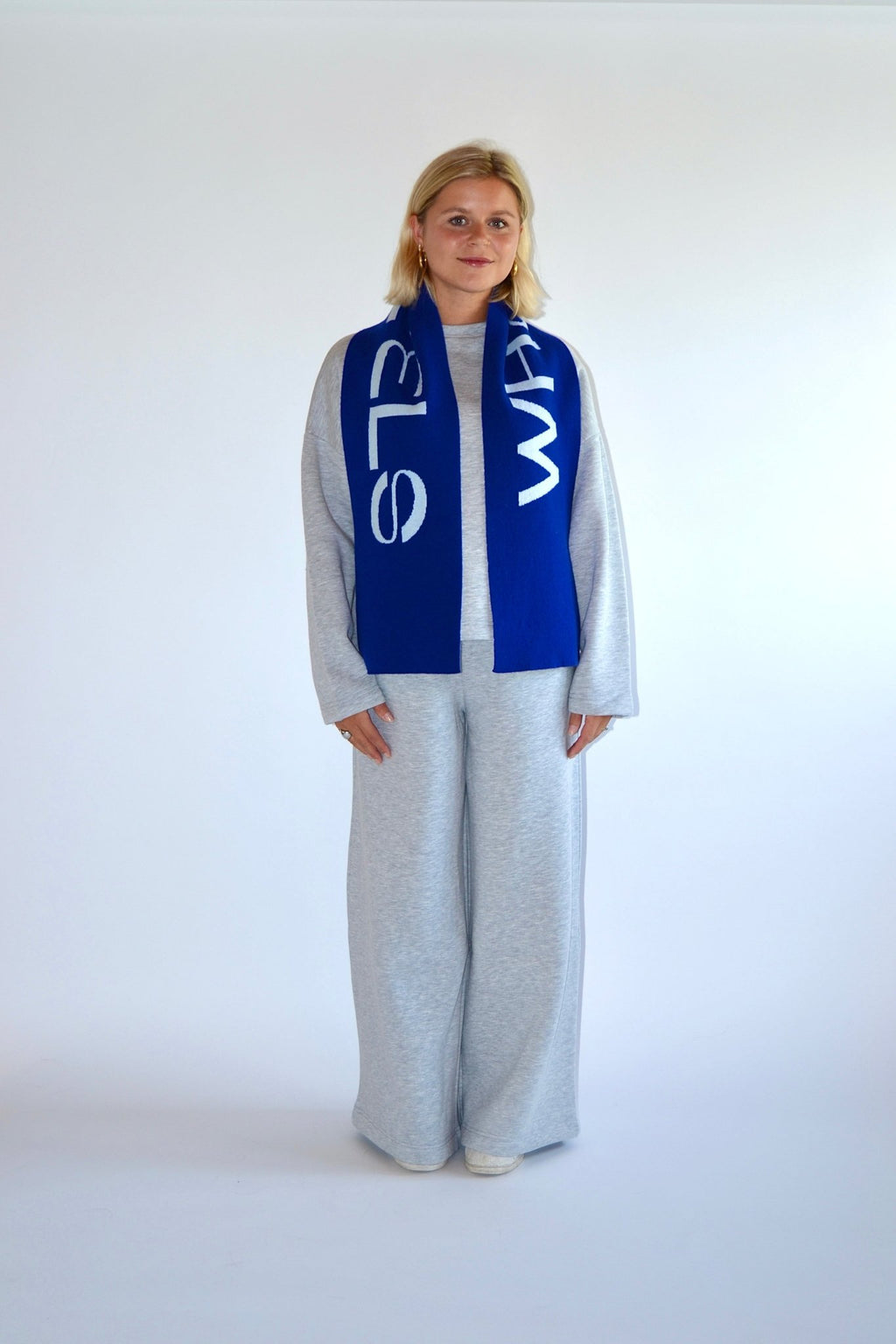 SMALL SCARF BLUE/LIGHT BLUE - WHERE'ELS