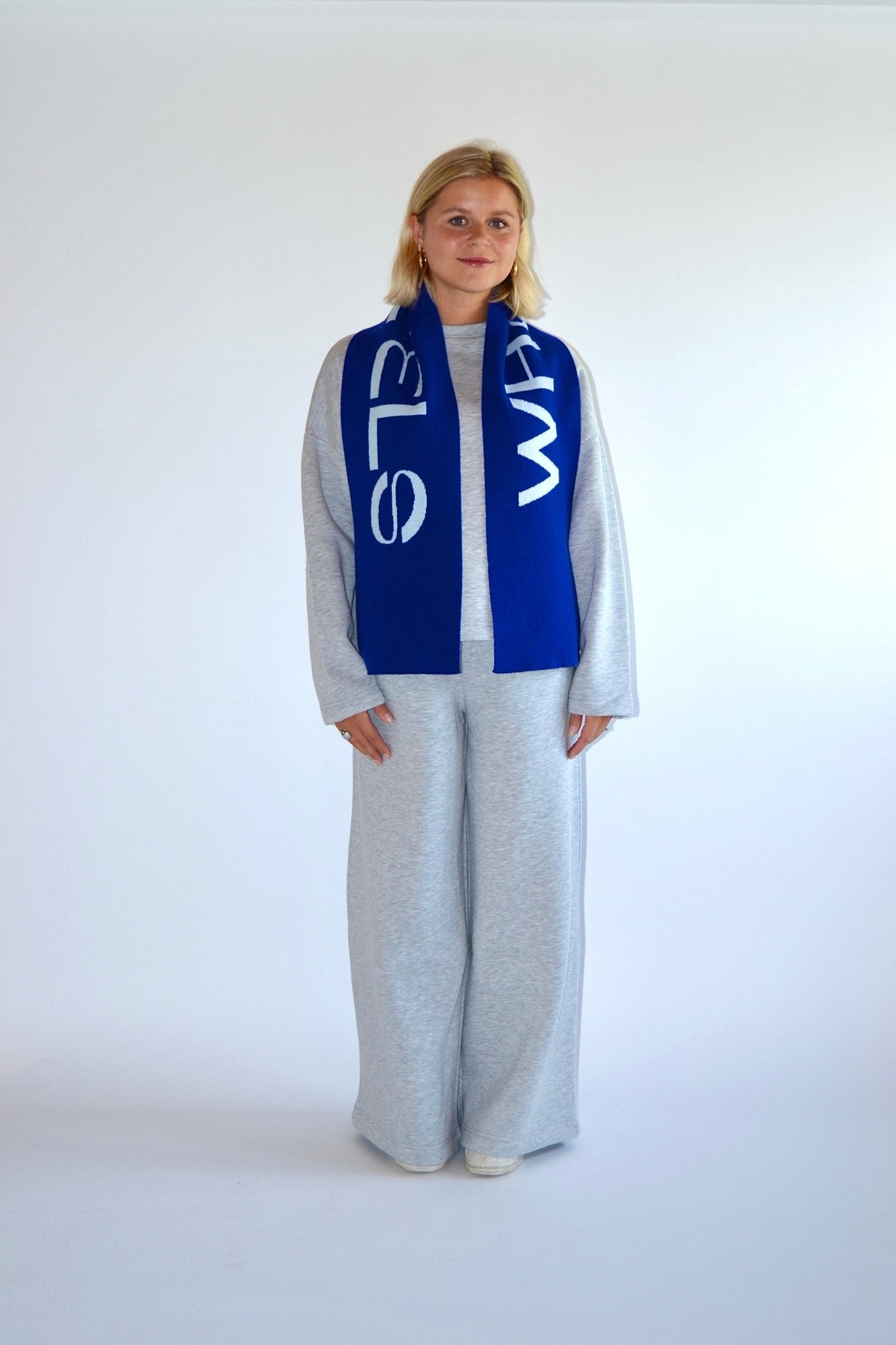 SMALL SCARF BLUE/LIGHT BLUE - WHERE'ELS