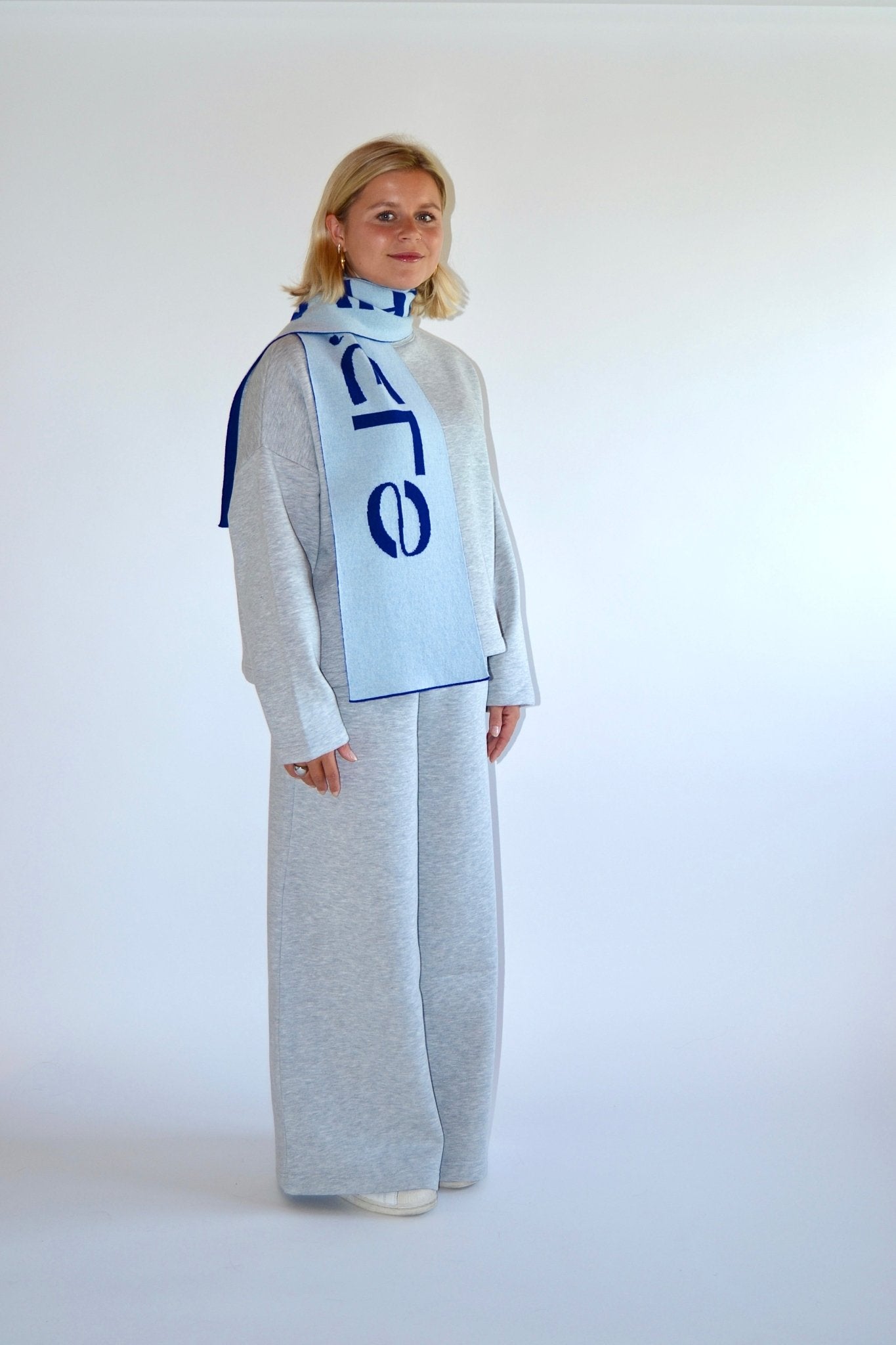SMALL SCARF BLUE/LIGHT BLUE - WHERE'ELS