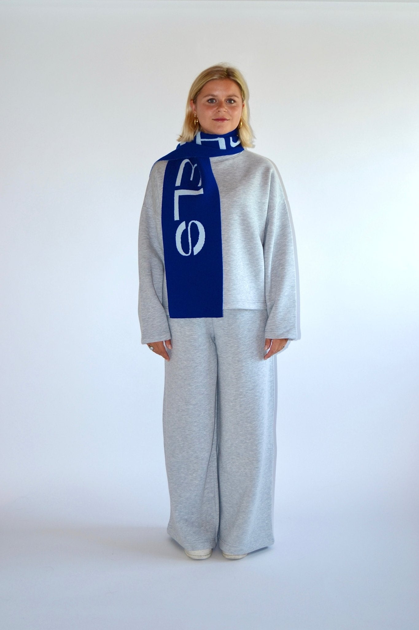 SMALL SCARF BLUE/LIGHT BLUE - WHERE'ELS