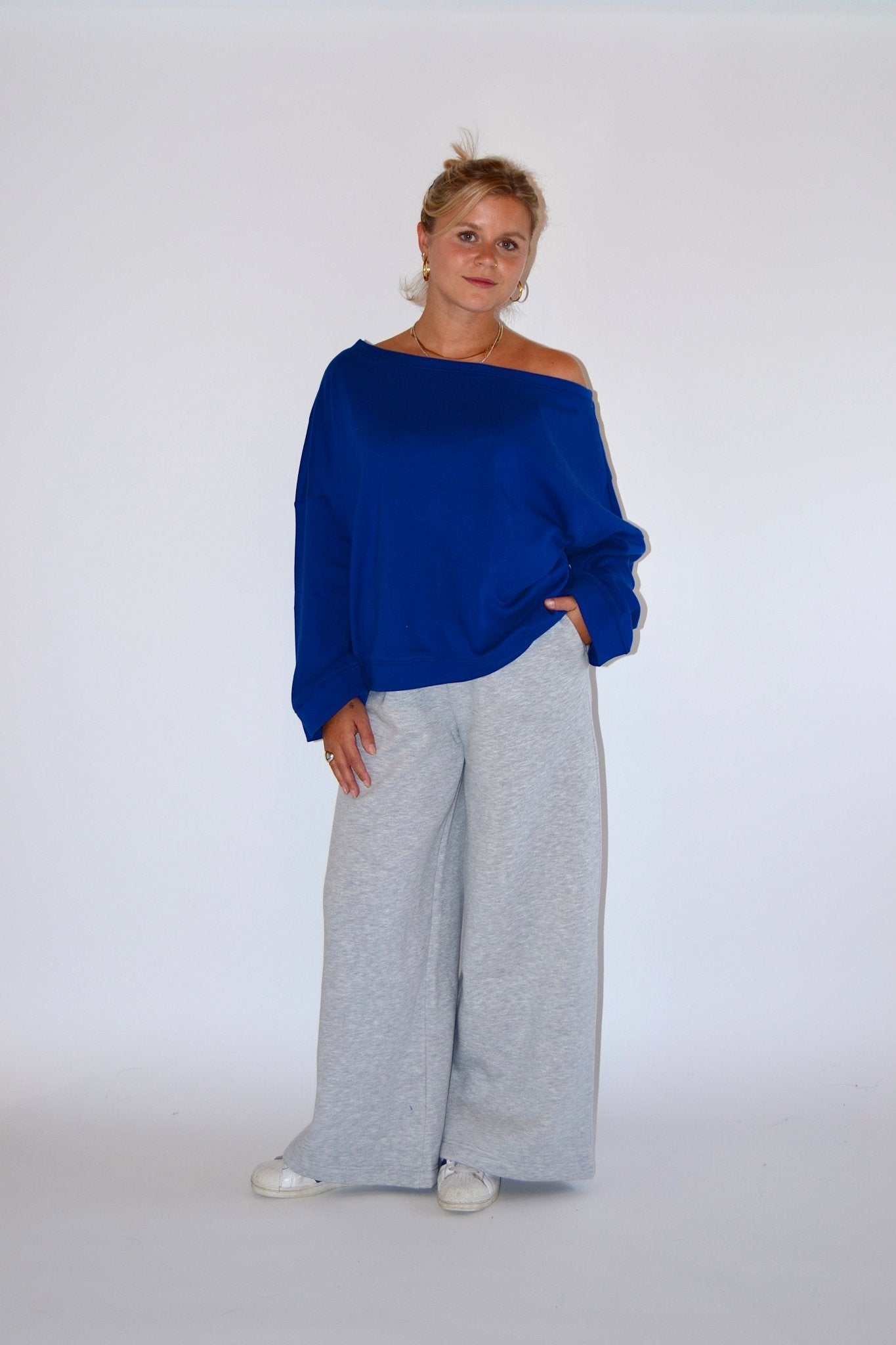 SUNSET SWEATER COBALT - WHERE'ELS