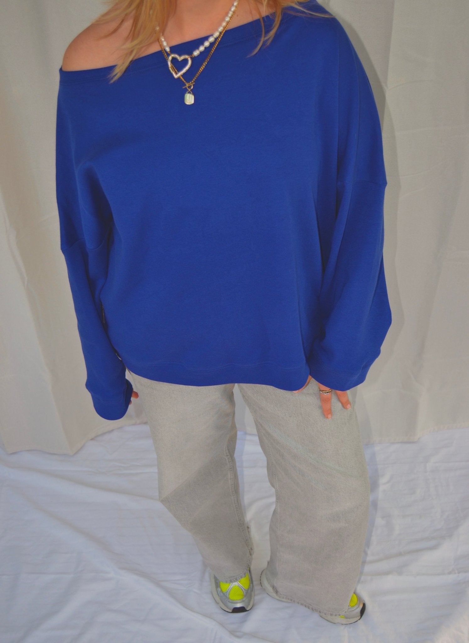 SUNSET SWEATER COBALT - WHERE'ELS