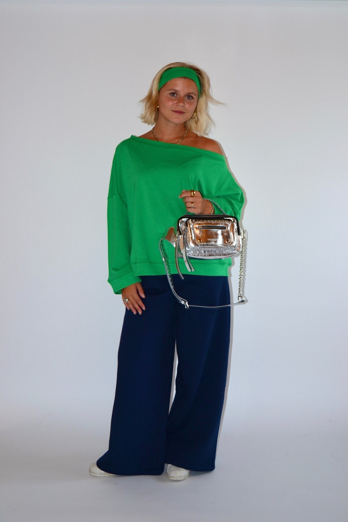 SUNSET SWEATER GREEN - WHERE'ELS