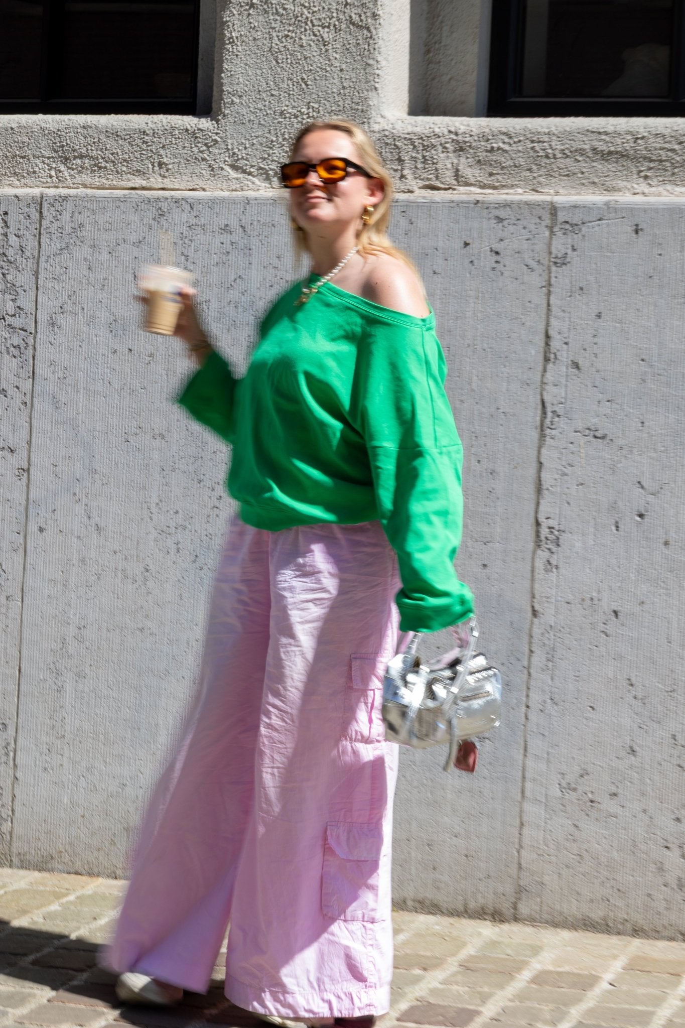 SUNSET SWEATER GREEN - WHERE'ELS