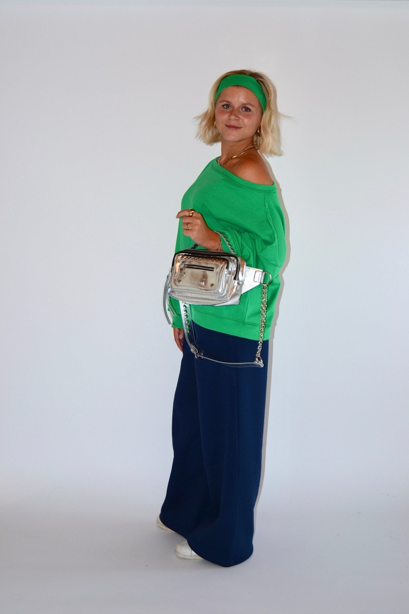 SUNSET SWEATER GREEN - WHERE'ELS