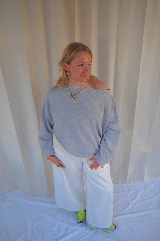 SUNSET SWEATER GREY - WHERE'ELS